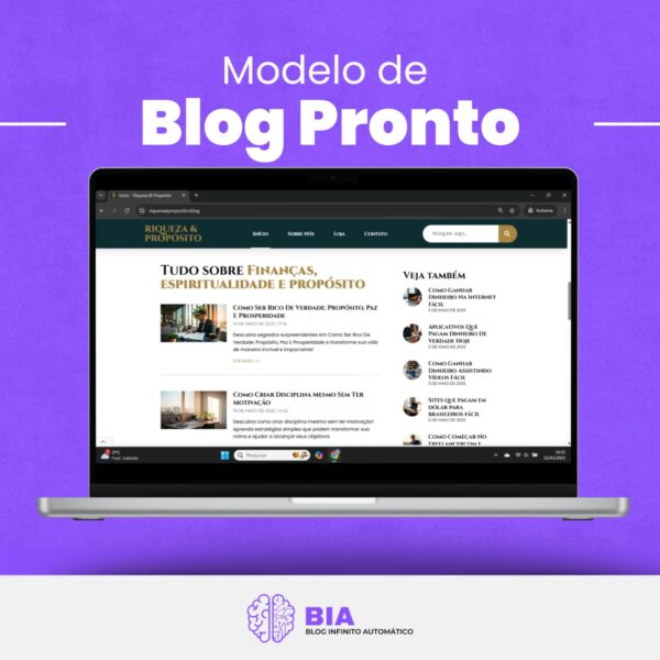Modelo de Blog Pronto