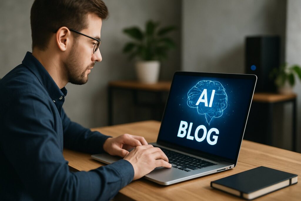 Como funciona um blog automático com IA para criar conteúdo relevante