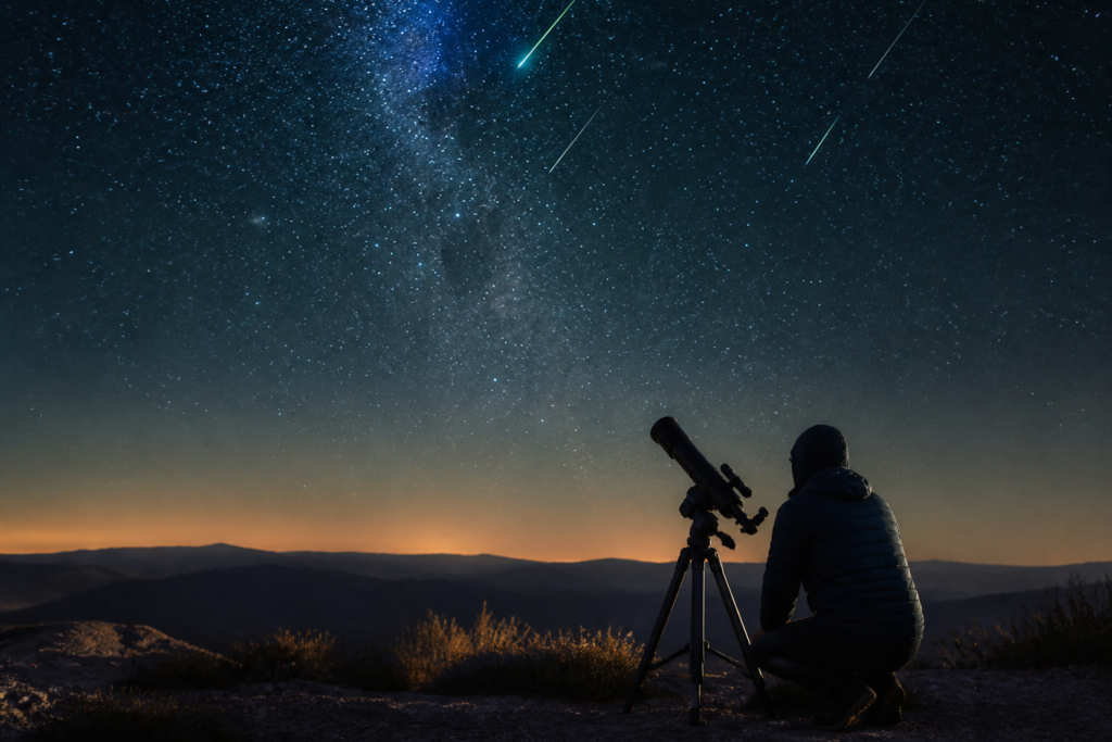 Imagem ilustrativa: Duas chuvas de meteoros iluminam o céu entre quinta e sexta veja como observar