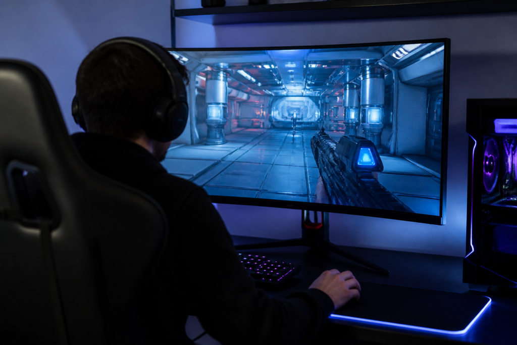 Imagem ilustrativa: Os melhores monitores gamer em promoção na amazon para renovar sua setup