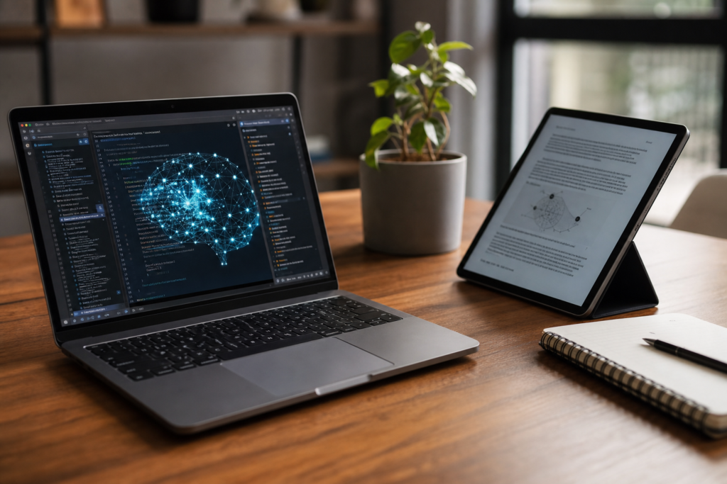 Imagem ilustrativa: Tablet ou notebook barato para estudar em 2026 veja qual combina com sua rotina